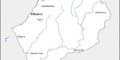 地图maputsoe莱索托