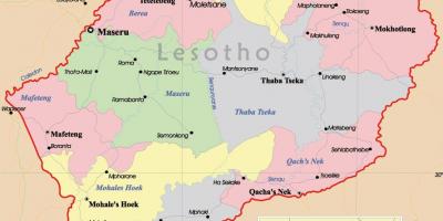 地图莱索托