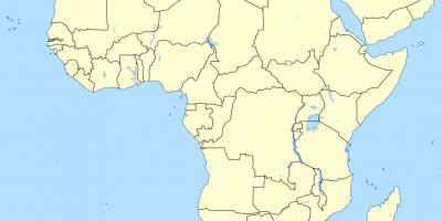 地图莱索托对非洲的地图