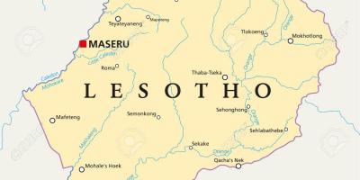 地图莱索托马塞卢